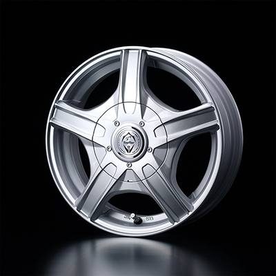 WEDS STYLISH WHEELS TREFFER MH 12X4.0+42 100-110-114 12H SILVER 0033586