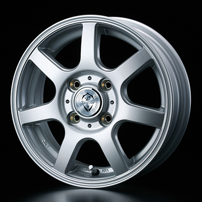 WEDS STYLISH WHEELS TREFFER-ZR 13X4.5 +45 4H 100 SIL SILVER 0034180