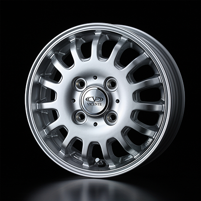 WEDS STYLISH WHEELS VICENTE 04CA SIL 12X3.5 +45 4H-100 SIL SILVER 0034 ...