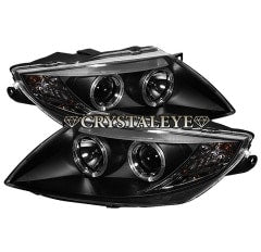 CRYSTAL EYE CCFL SQUID RING PROJECTOR HEADLIGHTS, BLACK TYPE FOR BMW E85 Z4 S026BK