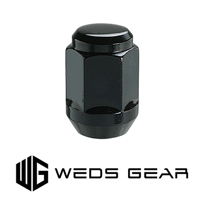WEDS WEDSGEAR RUG NUT M14XP1.5 BLACK 24PCS 0053177