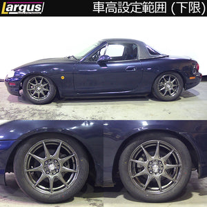 LARGUS SPEC SR COILOVER KIT FOR MAZDA ROADSTER NB6C 2WD 01011410002-QQ-1