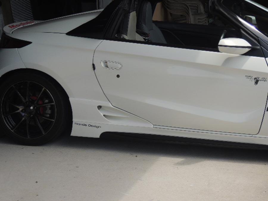 J-MODE SIDE DUCT FOR VEHICLES WITH MUGEN SIDE SPOILERS-PREMIUM STAR WHITE PEARL (NH841P) FOR HONDA S660 JW5 J-MODE-00001