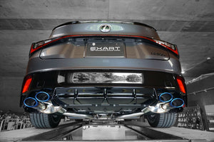 EXART ONE MUFFLER TITANIUM OVAL TAILPIPE (110MM X 70MM 4 PIPES) EXHAUST EXHAUST FOR LEXUS IS500 5BA-USE30 2UR-GSE EA02-LX114-T