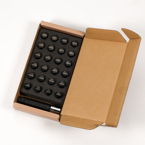 RAYS 17 HEX NUT & LOCK SET FOR 631 6H 12X1.25 BLACK 74081000008BK