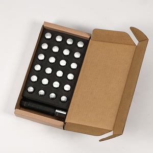 RAYS 17 HEX NUT & LOCK SET FOR 631 6H 12X1.25 CHROME 74081000008CP