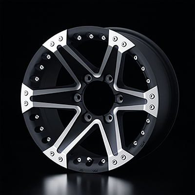 WEDS ADVENTURE MUD VANCE 01 16X8.0 +05 6H 139.7 MBP MATTE BLACK POLY 0033829