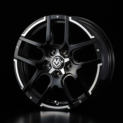 WEDS ADVENTURE MUD VANCE 04 17X7.0J +45 5H 114.3 BKP BLACK POLISH 0038930