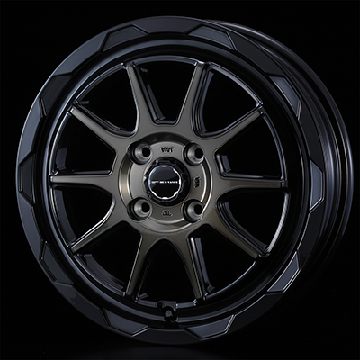 WEDS ADVENTURE MUD VANCE 06 15X4.5J +45 4H 100 BPBR BLACK POLISH 0039808