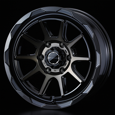 WEDS ADVENTURE MUD VANCE 06 17X6.5J +38 6H 139.7 BPBR BLACK POLISH 0039822