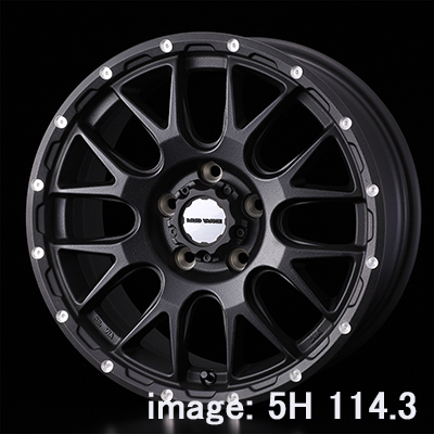 WEDS ADVENTURE MUD VANCE 08 16X6.0J -05 5H 139.7 BLK BLACK 0041127