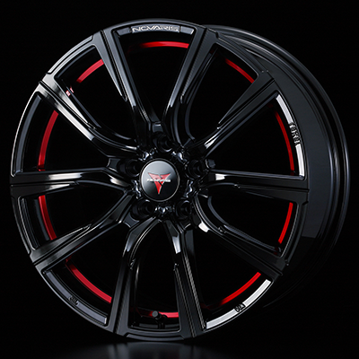 WEDS NOVARIS ROHGUE CB 17X6.5J +53 5H 114.3 BK-RED BLACK 0039491