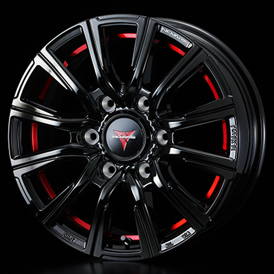 WEDS NOVARIS ROHGUE CB 16X6.5J +38 6H 139.7 BK-RED BLACK 0039490