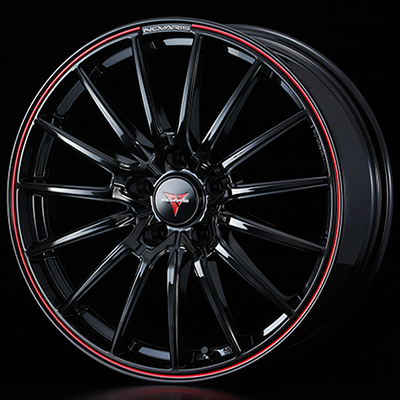 WEDS NOVARIS ROHGUE SO 18X7.0J +53 5H 114.3 BK-RED BLACK 0039516