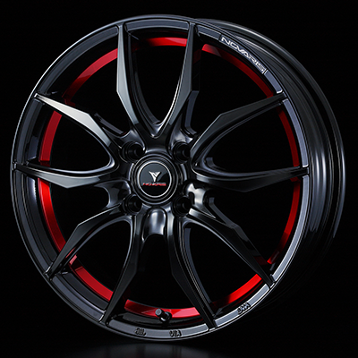 WEDS NOVARIS ROHGUE VF 15X5.5J +43 4H 100 BK-RED BLACK 0040090