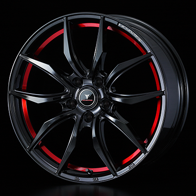 WEDS NOVARIS ROHGUE VF 18X8.0J +42 5H 114.3 BK-RED BLACK 0040071