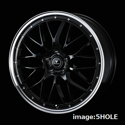 WEDS NOVARIS ASSET M1 15X4.5J +45 4H 100 BLK-P BLACK POLISH 0041080