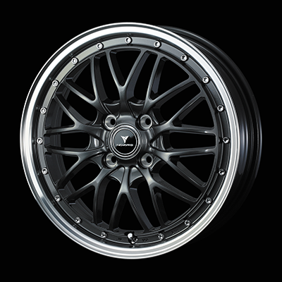 WEDS NOVARIS ASSET M1 16X5.0J +45 4H 100 GMT-P GUNMETALLIC 0041071