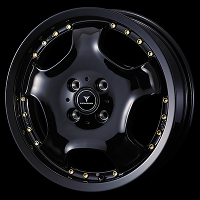 WEDS NOVARIS ASSETE D1 16X5.0J +45 4H 100 BLK-G BLACK 0041840