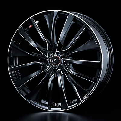 WEDS LEONIS VT 19X8.0J +43 5H 114.3 PBK-SC PEARL BLACK 0036377