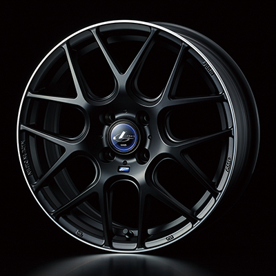 WEDS LEONIS NAVIA 06 17X6.5J +42 4H 100 MBP MATTE BLACK POLISH 0037607