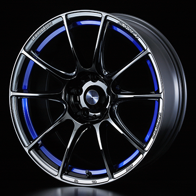 WEDS WEDSSPORT SA25R 18X7.5J +45 5H 100 BLC2 BLUE LIGHT CHROME 0073732