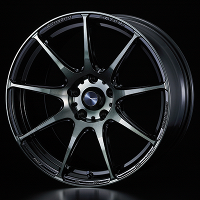 WEDS WEDSSPORT SA99R 18X9.5J +45 5H 100 WBC WORTH BLACK CLEAR 0073933