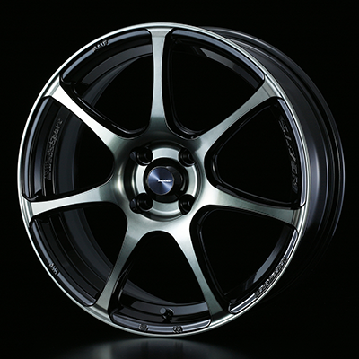 WEDS WEDSSPORT SA75R 15X6.0J +48 4H 100 WBC WORTH BLACK CLEAR 0073972