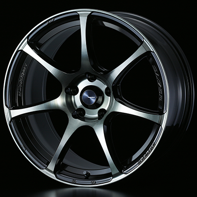 WEDS WEDSSPORT SA75R 18X8.5J +35 5H 114.3 WBC WORTH BLACK CLEAR 0073988