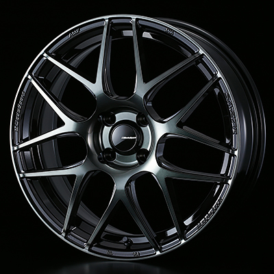 WEDS WEDSSPORT SA27R 17X6.5J +50 4H 100 WBC WORTH BLACK CLEAR 0074164