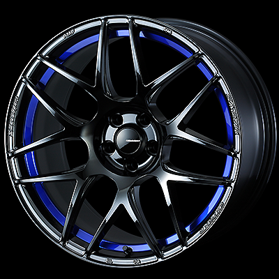 WEDS WEDSSPORT SA27R 18X9.5J +45 5H 100 BLC2 M14 BLUE LIGHT CHROME 0074239