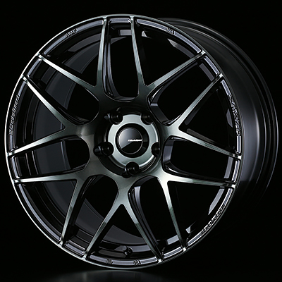 WEDS WEDSSPORT SA27R 17X7.5J +48 5H 100 WBC WORTH BLACK CLEAR 0074171