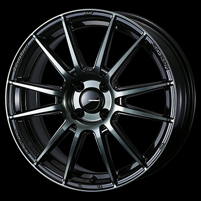 WEDS WEDSSPORT SA62R 15X6.0J +48 4H 100 WBC WORTH BLACK CLEAR 0041755