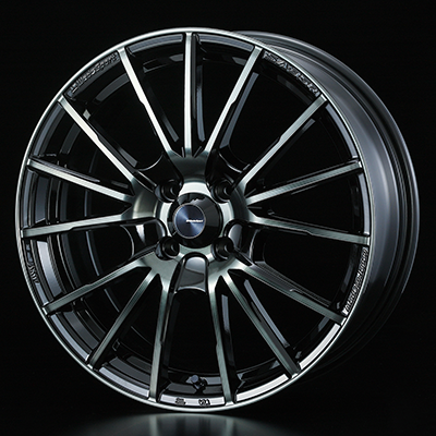 WEDS WEDSSPORT SA35R 15X6.0J +48 4H 100 WBC WORTH BLACK CLEAR 0073576