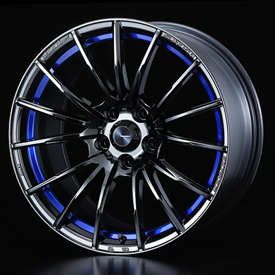 WEDS WEDSSPORT SA35R 17X7.5J +48 5H 100 BLC2 BLUE LIGHT CHROME 0073602