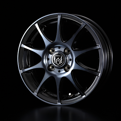 WEDS RIZLEY KC 15X5.5J +50 4H 100 BKP BLACK POLISH 0040516