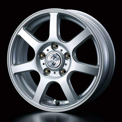 WEDS STYLISH WHEELS TREFFER-ZR 15X5.0 +50 5H 114.3 SIL SILVER 0034183