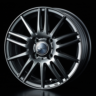 WEDS STYLISH WHEELS ZAMIK TITO 14X5.5J +38 4H 100 DEEP METAL GUN METALLIC 0037583
