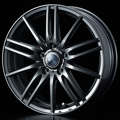 WEDS STYLISH WHEELS ZAMIK TITO 15X6.0J +43 5H 100 DEEP METAL GUN METALLIC 0037797