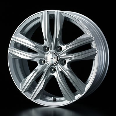 WEDS STYLISH WHEELS JOKER SCREW 18X7.0J +55 5H 100 SIL SILVER 0039136