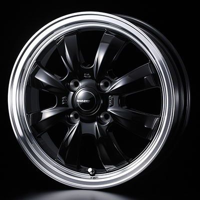 WEDS GYRAFT 8S 12X4.00B +43 4H 100 BLK BLACK 0040950