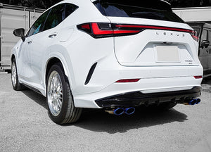 EXART ONE MUFFLER SPORTS SOUND CARBON OVAL TAIL (110MM X 70MM 4 PIECES) EXHAUST EXHAUST FOR LEXUS NX350 5BA-TAZA25 T24A EA02-LX113-C