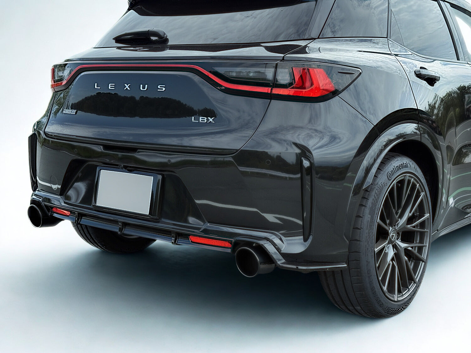 EXART IVSC MUFFLER TITANIUM CIRCULAR Φ114 TAILPIPE. EXHAUST EXHAUST FOR LEXUS LBX MORIZO RR 4BA-GAYA16 G16E-GTS EA01-LX114-T