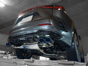 EXART ONE MUFFLER SPORTS SOUND GRAPHITE METALLIC OVAL TAIL (110MM X 70MM 4 PIECES) EXHAUST EXHAUST FOR LEXUS NX450H+ A25A-FXS EA02-LX112-G