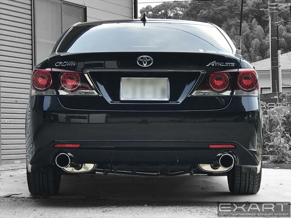 EXART ONE MUFFLER STAINLESS STEEL Φ101 TAIL EXHAUST EXHAUST FOR TOYOTA CROWN ATHLETE 2.0 TURBO DBA-ARS210 8AR-FTS EA02-TY105-S-STAINLESS-STEEL-Φ101-TAIL