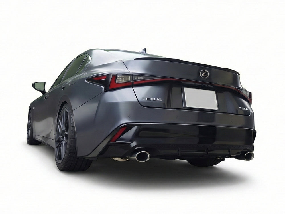 EXART IVSC MUFFLER CARBON FIBER OVAL TAIL (120MM WIDTH) EXHAUST EXHAUST FOR LEXUS IS350 3BA-GSE31 2GR-FKS EA01-LX115-CARBON-FIBER-OVAL-TAILPIPE-120MM-WIDTH