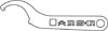 RS-R ADJUSTABLE SUSPENSION SYSTEM REPLACEMENT COILOVER WRENCH FOR  RS-R-00013