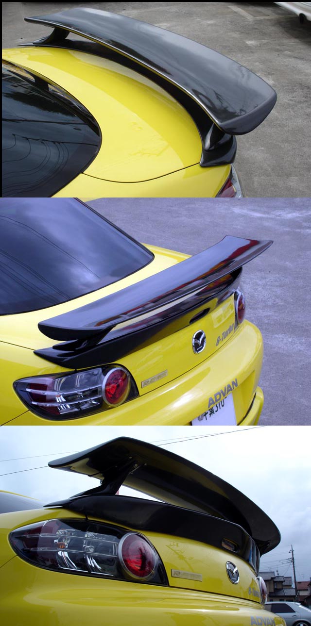 RE-AMEMIYA TRUNK WING SPOILER FRP FOR MAZDA RX-8 D0-088030-016