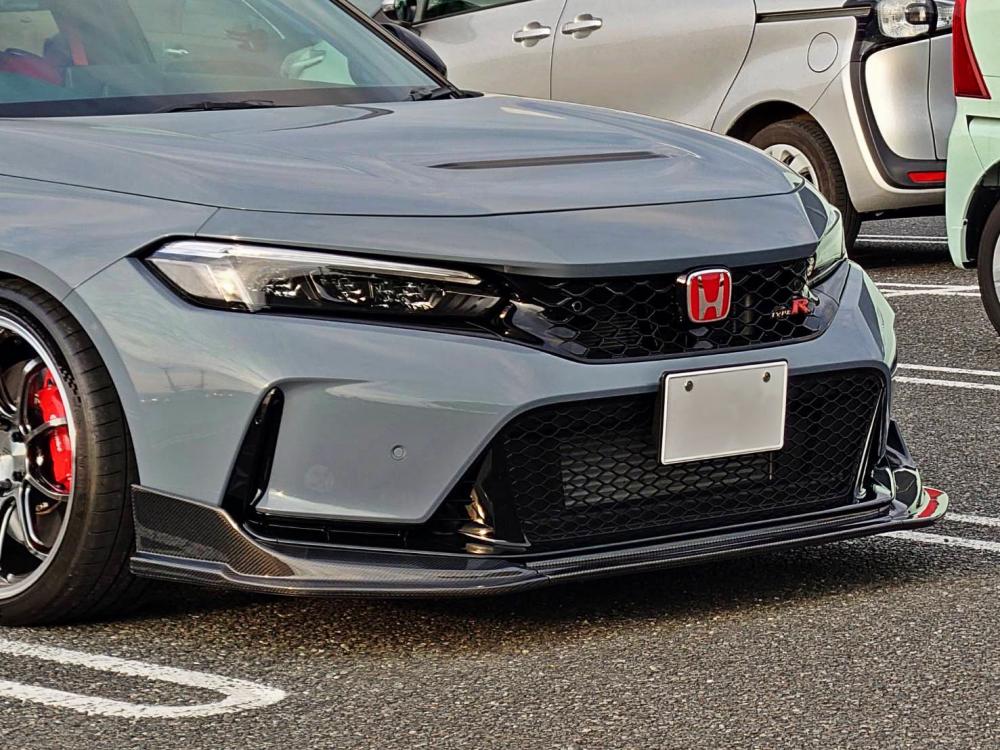 M&M HONDA FRONT LIP SPOILER CARBON PLUS FRP FOR HONDA CIVIC FL5