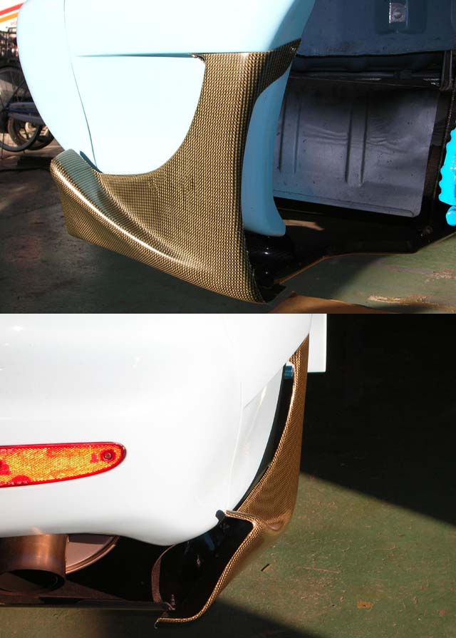 RE-AMEMIYA REAR SUPER CANARD GF FOR AD-GT KIT FOR MAZDA RX-7 FD3S D0-02203F-192